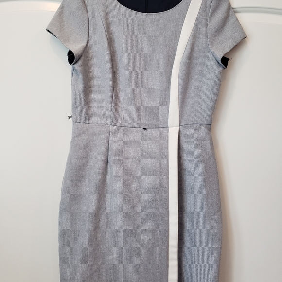 Navy & White Flap Dress - Picture 3 of 5